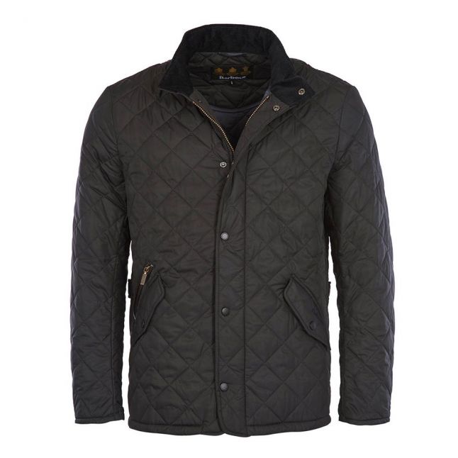 Mens Barbour Black Chelsea Sportsquilt Jacket