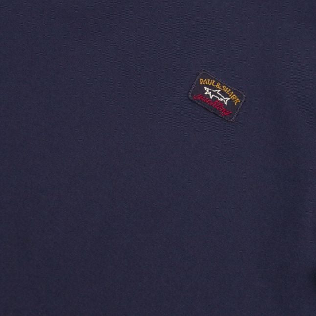 Mens Navy Small Logo Custom Fit S/s T Shirt