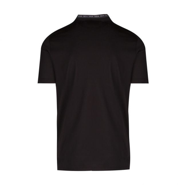 Mens Black Divorno Tape Trim S/s Polo Shirt