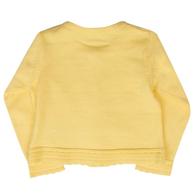 Girls Yellow Knitted Cardigan