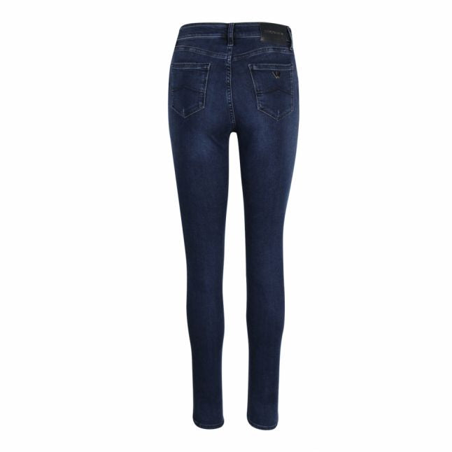 Womens Dark Blue J20 Mid Rise Skinny Jeans