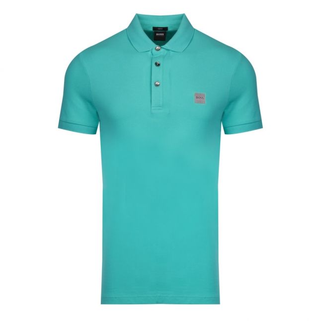 Casual Bright Green Passenger Slim Fit S/s Polo Shirt