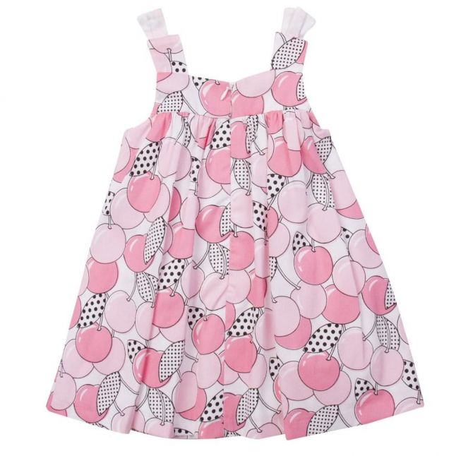 Girls Rose Cherry Bow Dress