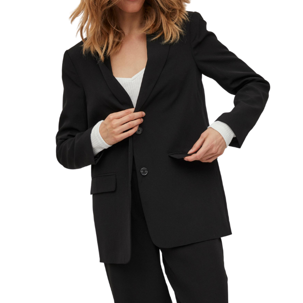 Womens Black Vikamma Loose Blazer