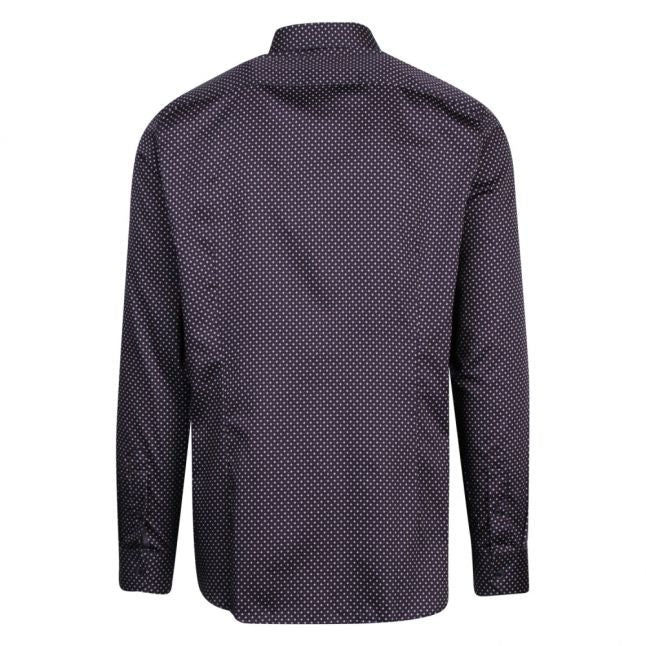 Mens Navy Merci Geo L/s Shirt