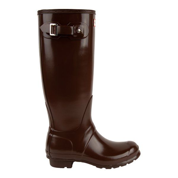 Womens Brown Black Original Tall Gloss