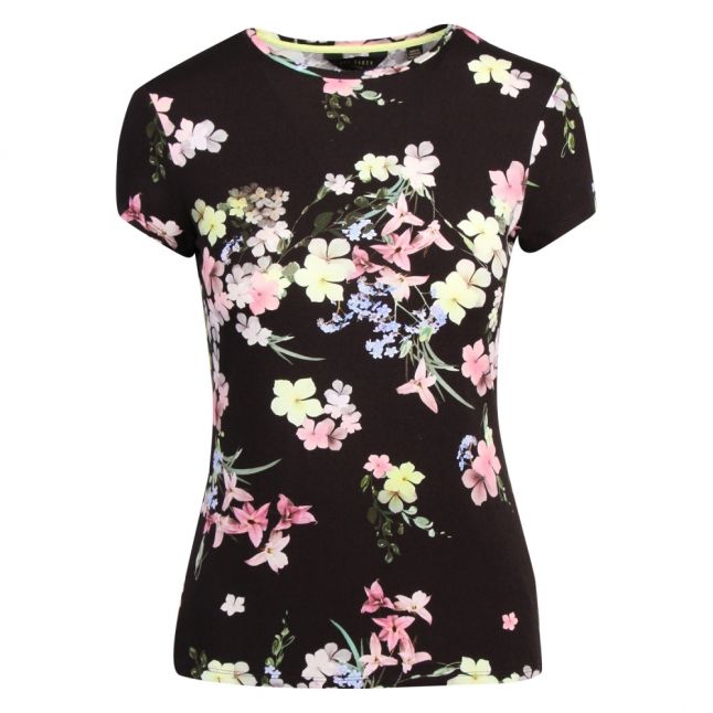 Womens Black Aliey Pergola Fitted S/s T Shirt