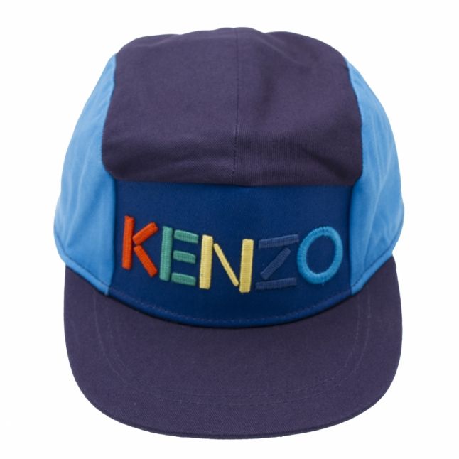 Boys Navy Branded Logo Cap