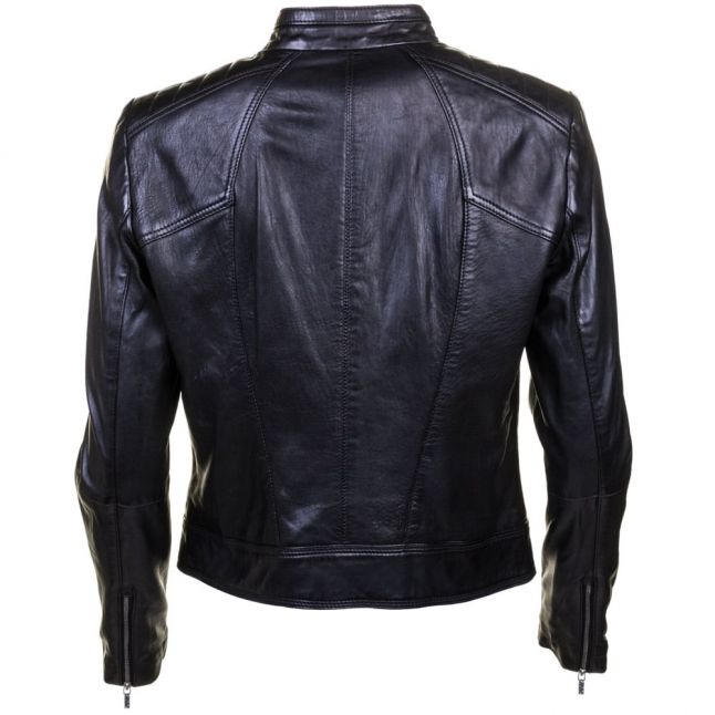 Womens Black Janabelle Leather Jacket