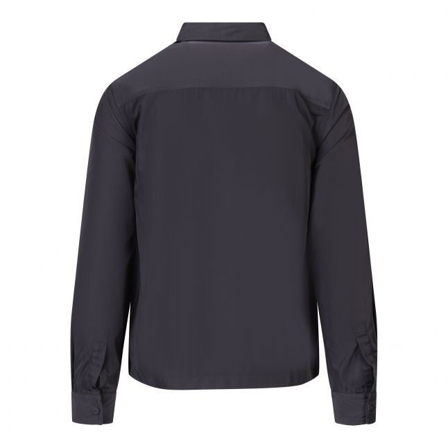 Mens Black Evalom Zip Overshirt