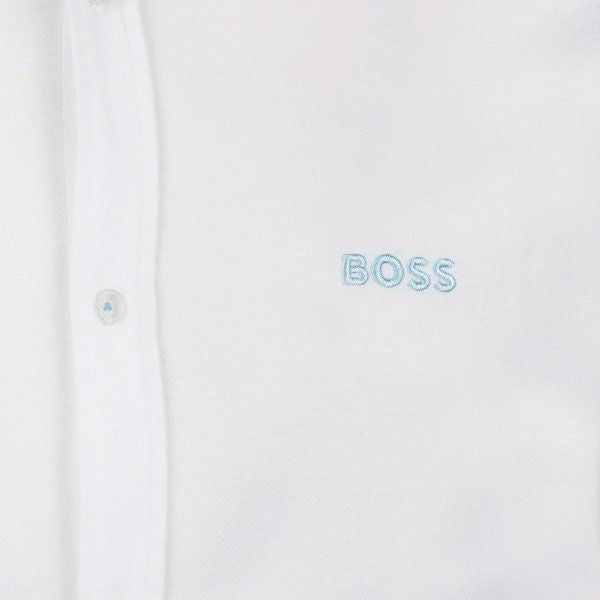 Mens White Biado Reg Fit L/s Shirt