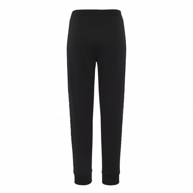 Womens Black Institutional Logo Side Sweat Pants