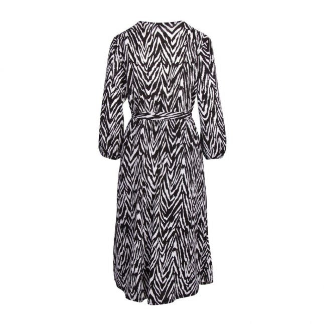 Womens Black Vilitin Animal Midi Dress