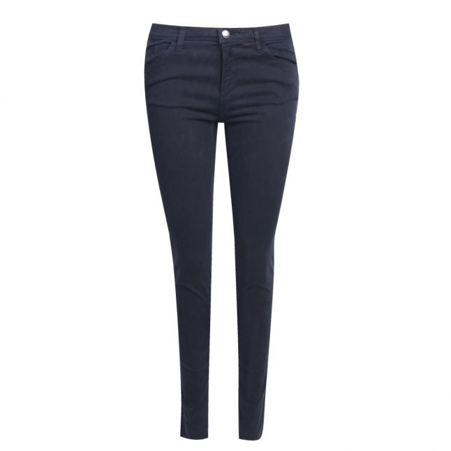 Womens Navy Moleskin J28 Mid Rise Skinny Fit Jeans