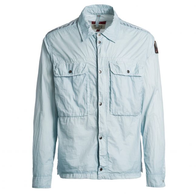 Mens Pastel Blue Jannik Nylon Overshirt