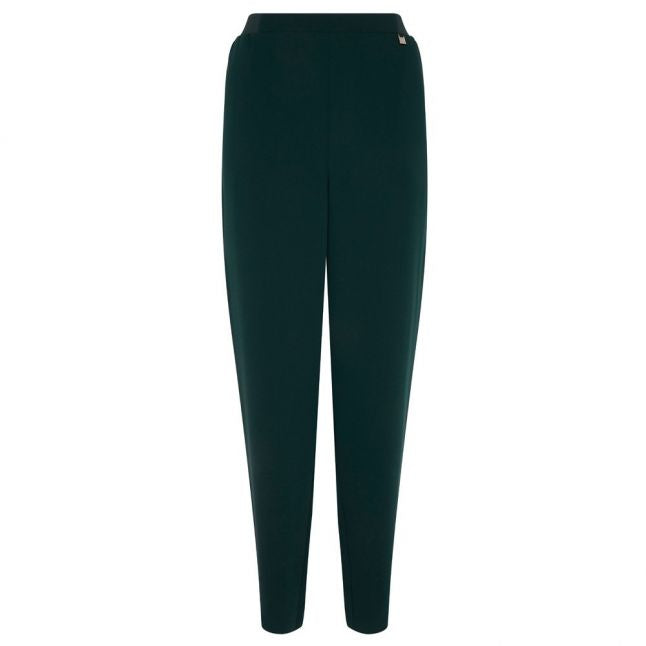 Womens Dark Green Aliadd Rib Detail Jogger