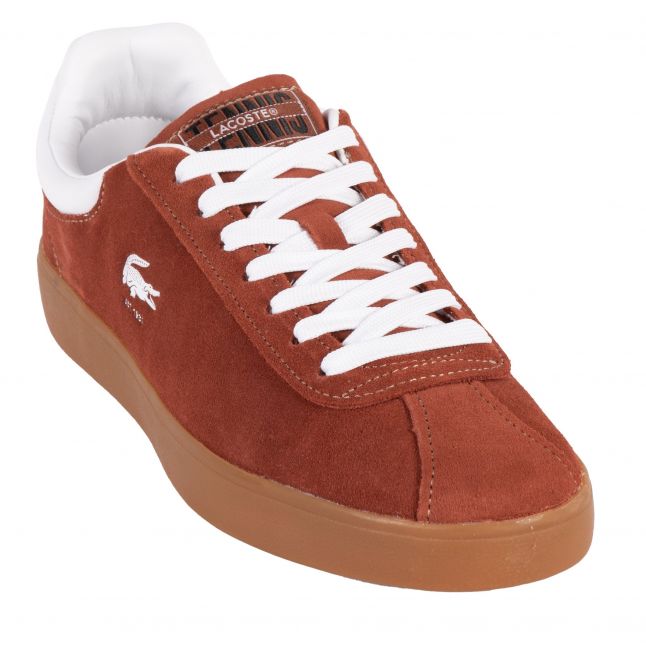 Mens Brown/Gum Baseshot Suede Trainers