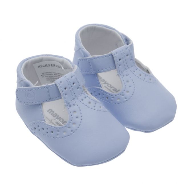 Baby Sky Blue T-Bar Shoes (15-19)