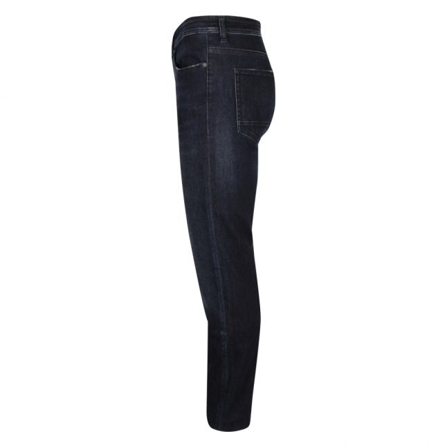 Casual Mens Dark Blue Taber Tapered Fit Jeans