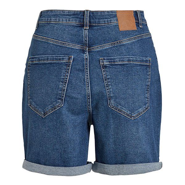 Womens Medium Blue Vijo High Waist Denim Shorts