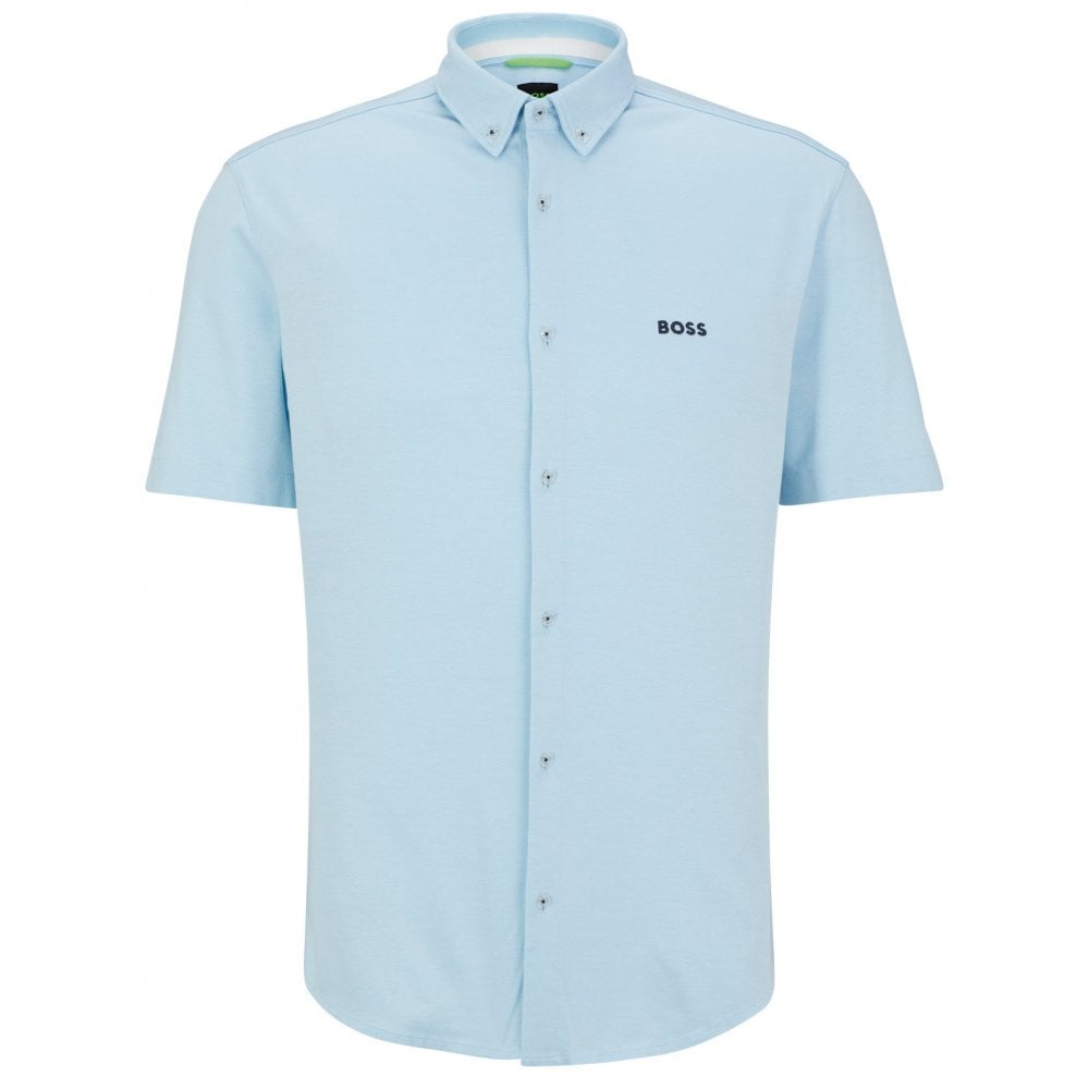 Mens BOSS Light/Pastel Blue Biadia R S/s Shirt