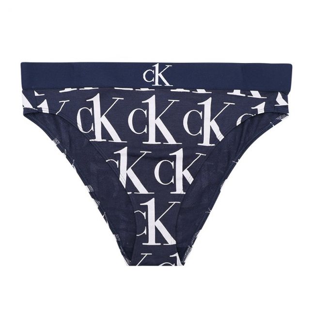 Womens Blue Shadow One Plush Logo Cheeky Briefs