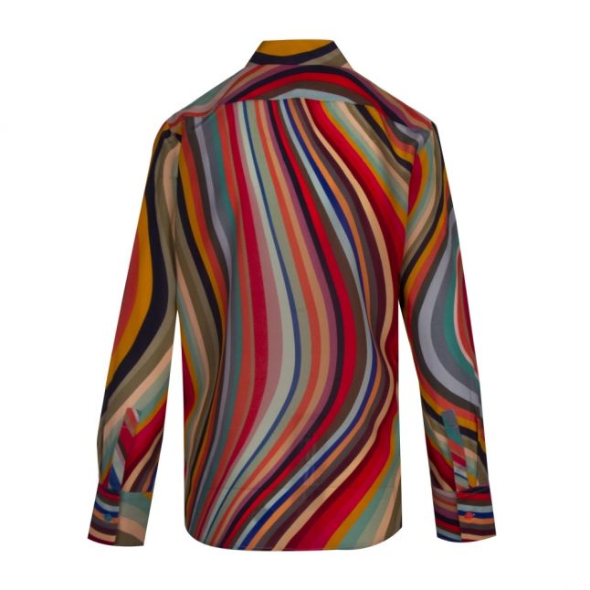 Womens Swirl Silk Blouse