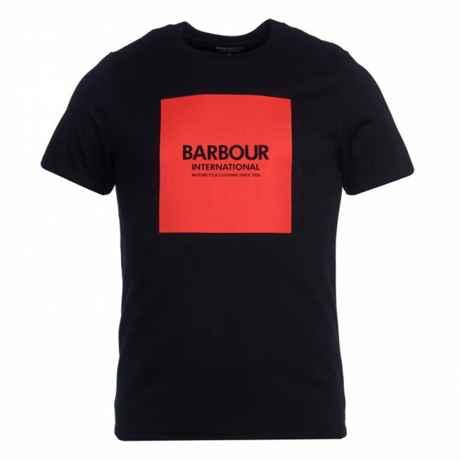 Mens Black Block Logo S/s T Shirt