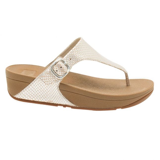 Fit Flop Womens Silver Snake The Skinny Sandals