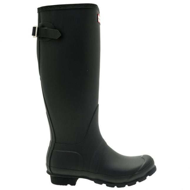 Womens Black Original Back Adjustable Tall Wellington Boots