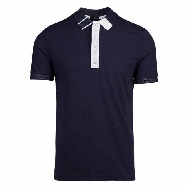 Athleisure Mens Navy Paule 2 Slim Fit S/s Polo Shirt