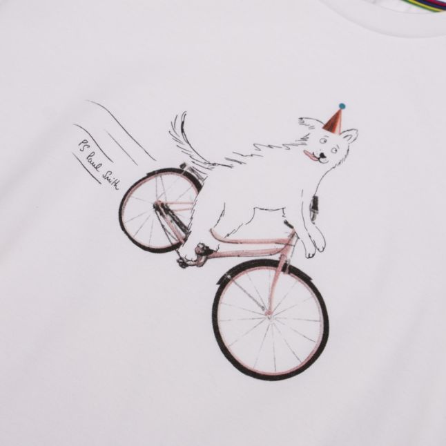 Womens White Pawfect Ride S/s T Shirt