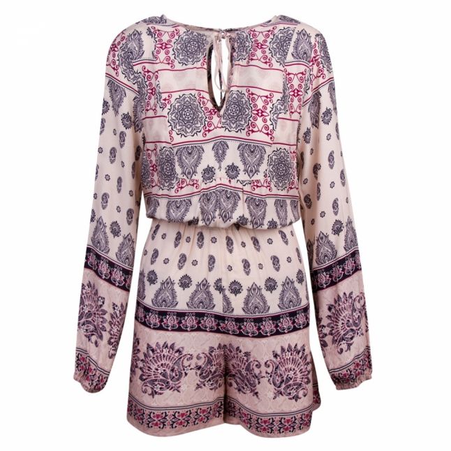 Womens Silver Peony Visiva Bohemian Playsuit