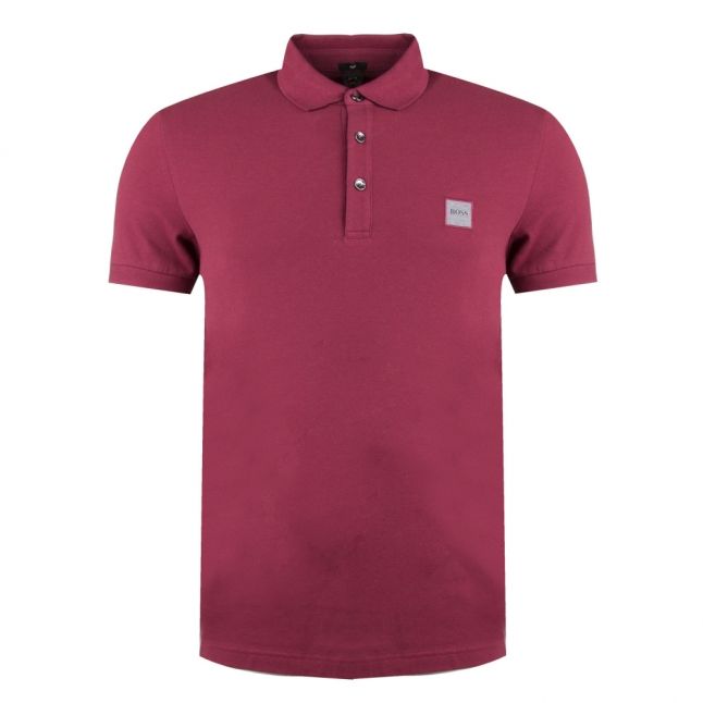 Casual Mens Dark Red Passenger S/s Polo Shirt