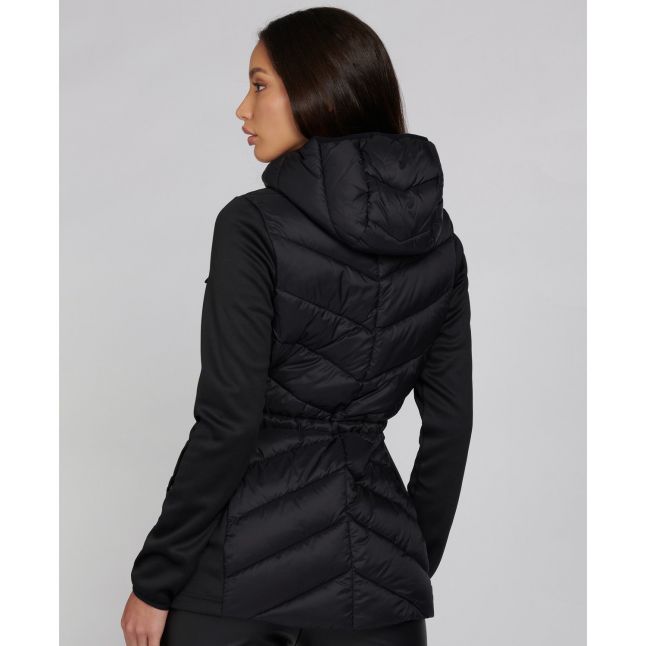 Womens Black Cookstown Hybrid Sweat Jacket