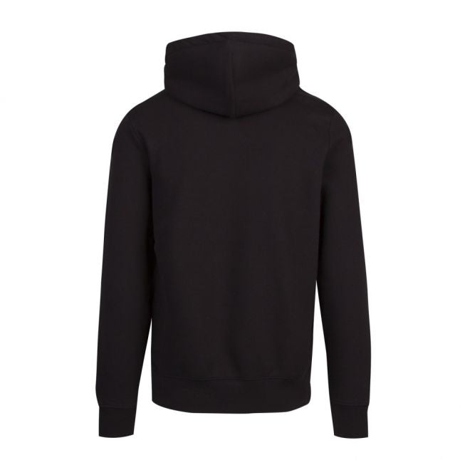 Mens Black Berber Hooded Sweat Top