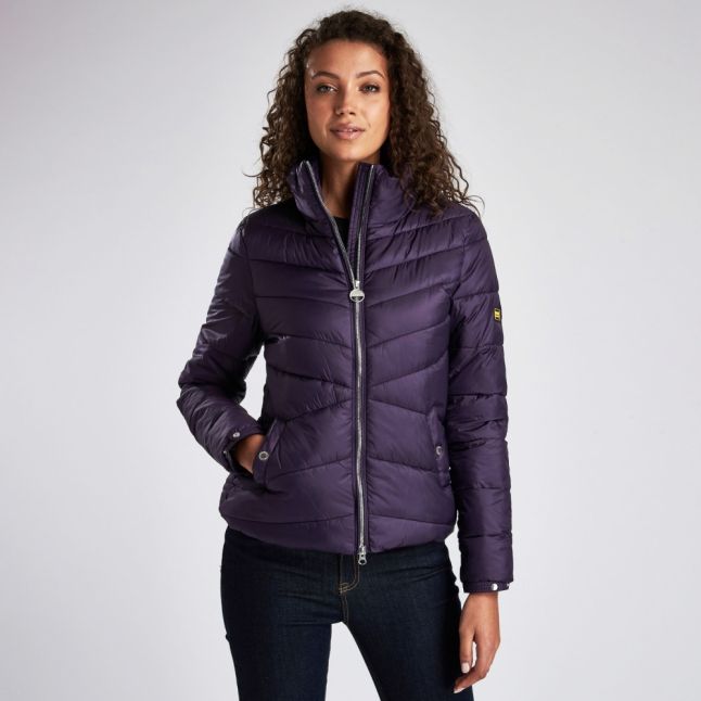 Womens Tempest Purple Dual Quilted Jacket