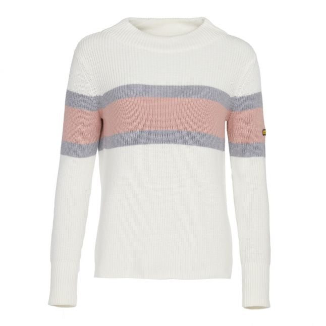 Womens Off White Strike Knitted Jumper