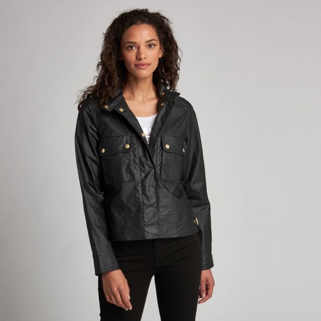 Womens Black Trackrace Casual Jacket