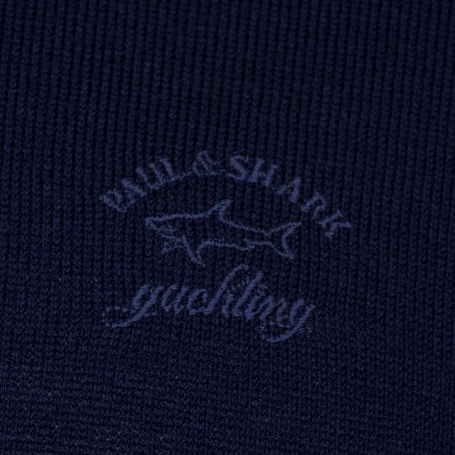 Paul & Shark Mens Navy Shark Fit Jumper