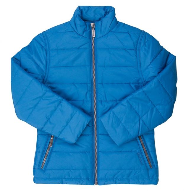 Girls Beachcomber Blue Ebb Tide Quilt Jacket