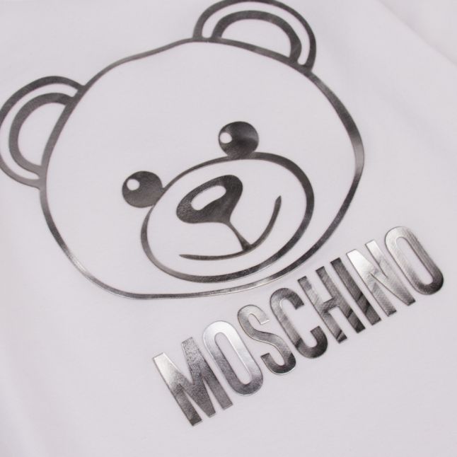 Girls Optical White Metallic Toy L/s T Shirt