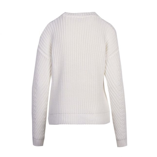 Casual Womens White Waynetta Knitted Jumper