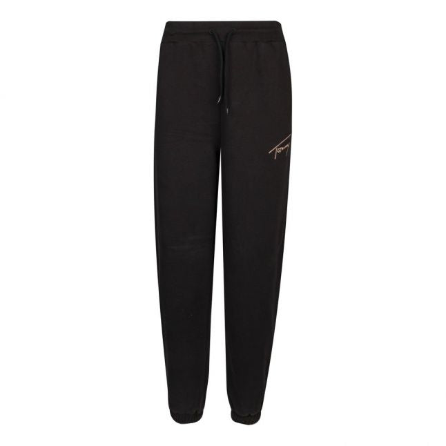 Womens Black Signature Sweat Pants