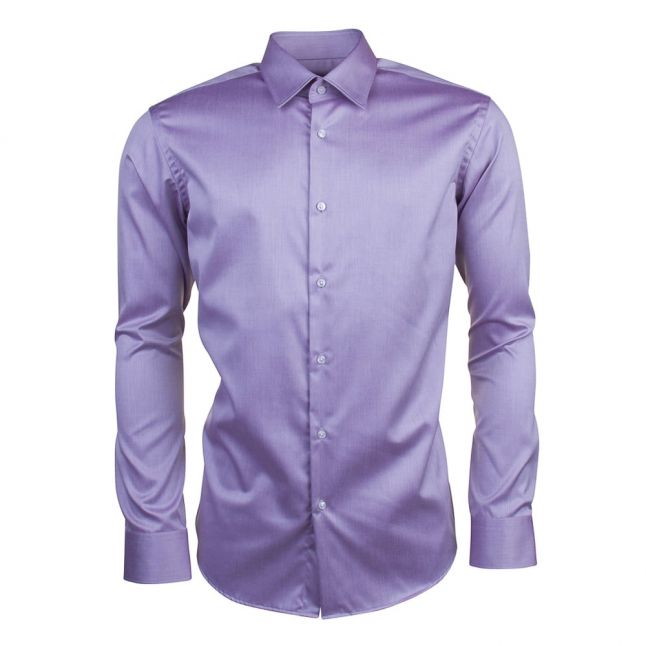 Mens Medium Purple C-Enzo Regular Fit L/s Shirt