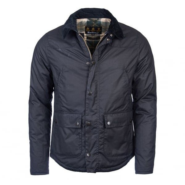 Heritage Mens Navy Reelin Waxed Jacket