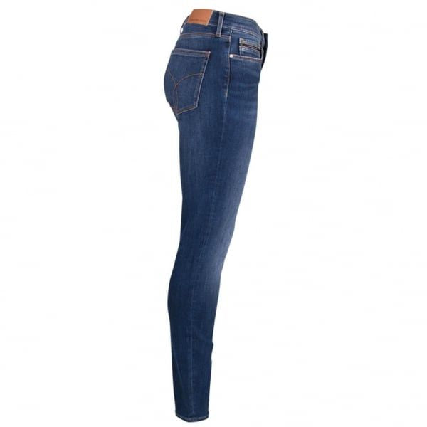 Womens Drake Blue High Rise Skinny Jeans