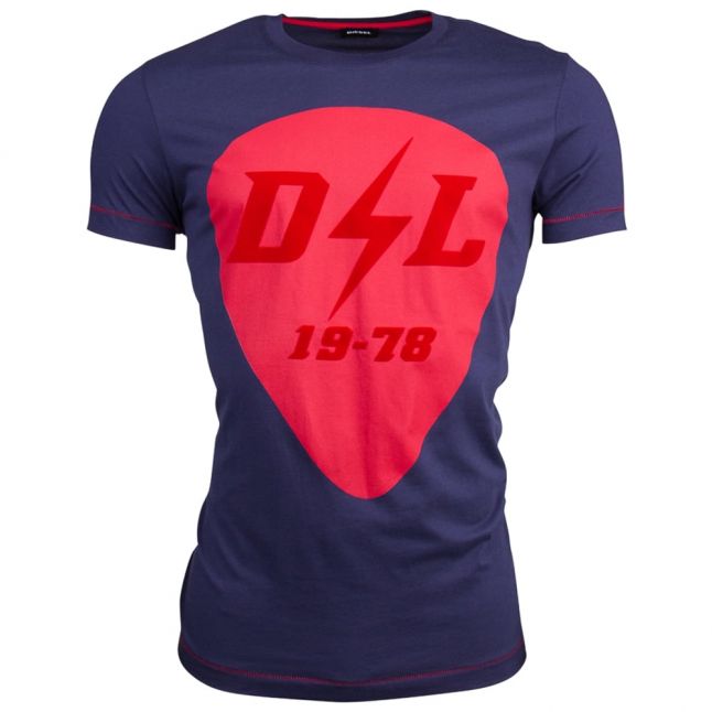 Mens Blue T-Diego-RB S/s T Shirt