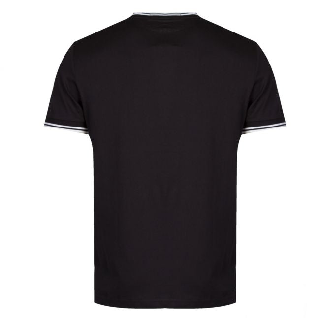 Mens Black Twin Tipped S/s T Shirt