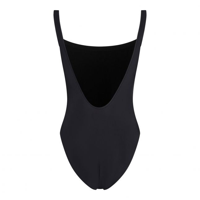 Womens Black Ombre Logo Swimsuit